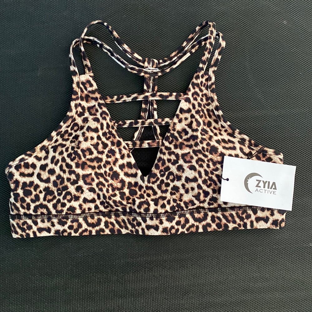 Leopard Grid Bra